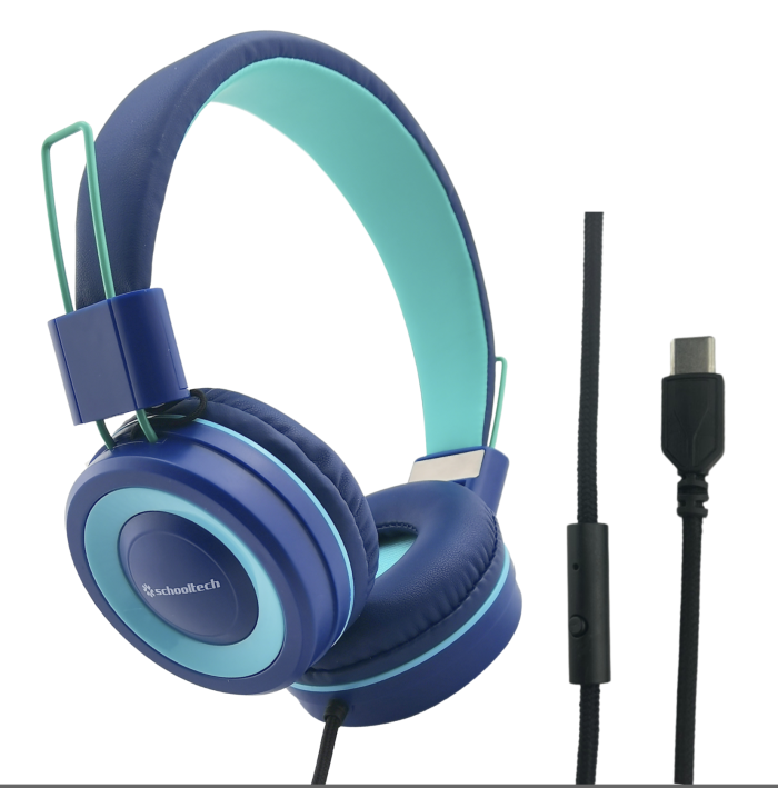 SchoolTech Extra Sturdy Headphones with USB-C